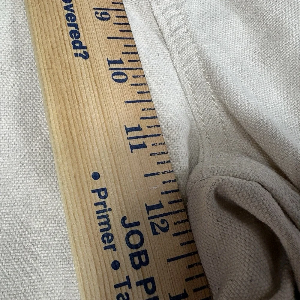 NEW Banana Republic Carpenter Pants Size 38 Ivory Straight Fit Utility